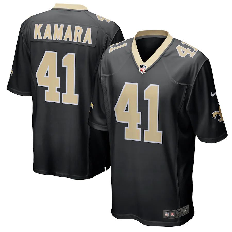 Men New Orleans Saints #41 Alvin Kamara Nike Black Game Player NFL Jersey->new orleans saints->NFL Jersey